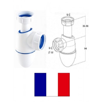 Sifons izlietnei 11/2x11/2 DN40 0224287, EASYPHON