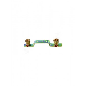 Montāžas plāksne ar 2 līkumiem, taisna, 1/2X15MM