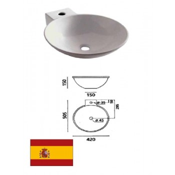 Keramiskā izlietne 50.5x15cm 0028, BAYONA