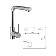 Virtuves izl.krāns ar izv.izteku MG-2057, ABAVA