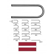 DVŽ U-veida L-600 C-250 11/4* 10266, U-VEIDA
