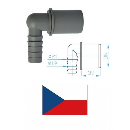 Šļūtenes savien. (leņķa) DN50 UZ50R00, 19-21mm Šļūtenes savien. (leņķa) DN50 UZ50R00, 19-21mm