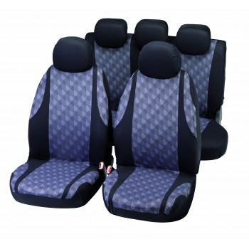 Auto sēdekļu pārvalku komplekts "JAQUARD", melns/pelēks