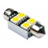 LED spuldze, 1 gab, C5W 36mm Festoon/Canbus, 4SMD