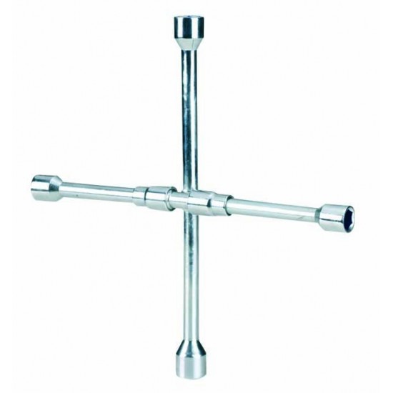 Salokāma krusteniskā atslēga, hromēta 