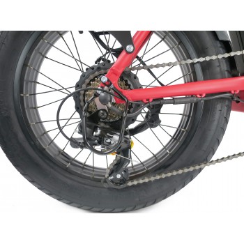 Elektriskais velosipēds BERAUD E2800 TOP, izmērs 20", sarkans