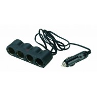 Četrvietīga ligzda ar pagarināmu vadu 12V/24V "FOUR SOCKETS"
