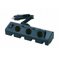 Auto piepīpētāja ligzdas ar pagarināmu kabeli un ieslēgšanas/izslēgšanas slēdzi 12V/24V "TRIPLE"