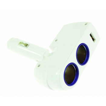 Dubultā piepīpēšanas ligzda +1USB portu 1AMP "WALLY"