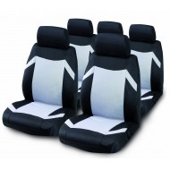 Auto sēdekļu pārvalku komplekts "KEEN", melns/pelēks