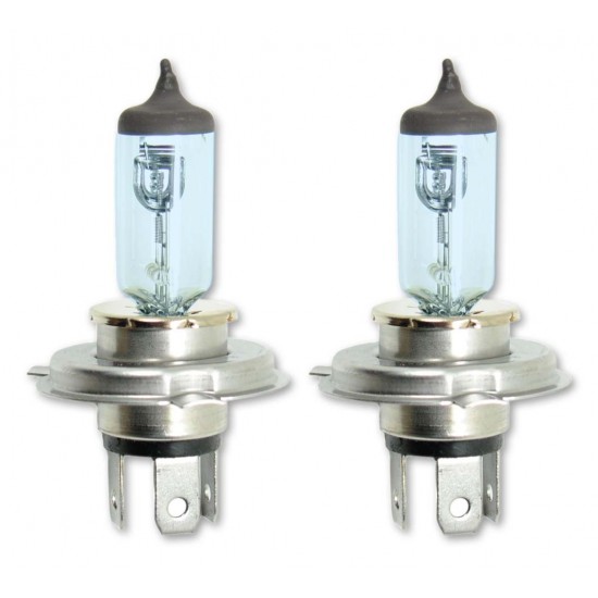 Halogēna lieljaudas spuldzes H4 "SUPERWHITE", 2 gab