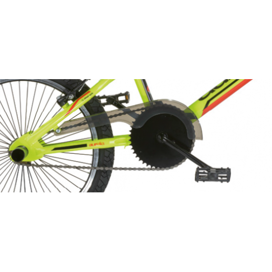 Bērnu velosipēds 20'' ''FREESTYLE'', zaļs/melns/sarkans