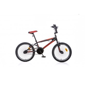 Bērnu velosipēds 20'' ''FREESTYLE'', melns/sarkans