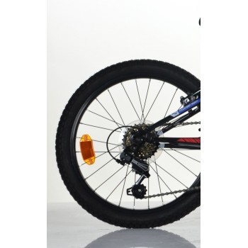 Bērnu velosipēds 20'' ''420 SPORT'', melns/sarkans, 6 ātrumi