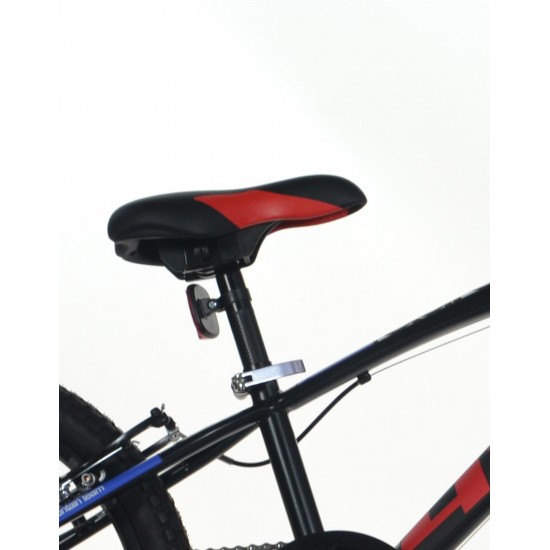 Bērnu velosipēds 20'' ''420 SPORT'', melns/sarkans, 6 ātrumi