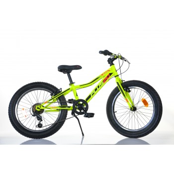 Bērnu velosipēds 20'' ''PLUS'', zaļš/melns, 6 ātrumi