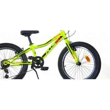 Bērnu velosipēds 20'' ''PLUS'', zaļš/melns, 6 ātrumi