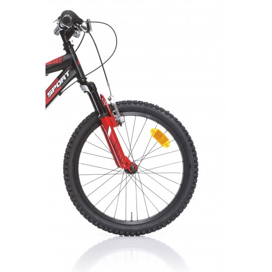 Bērnu velosipēds 20'' ''420 SPORT'', melns/sarkans