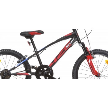 Bērnu velosipēds 20'' ''420 SPORT'', melns/sarkans