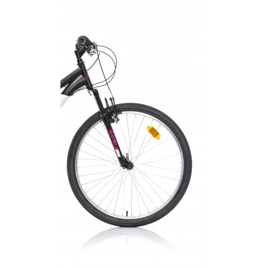 Sieviešu velosipēds 26'' ''RING'', melns/rozā