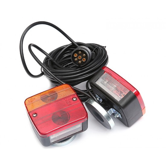 Magnētisko piekabes aizmugurējo lukturu komplekts