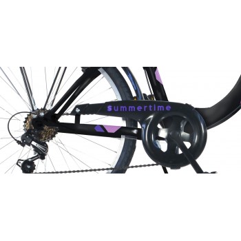 Sieviešu velosipēds 26'' ''SUMMERTIME'', melns/rozā