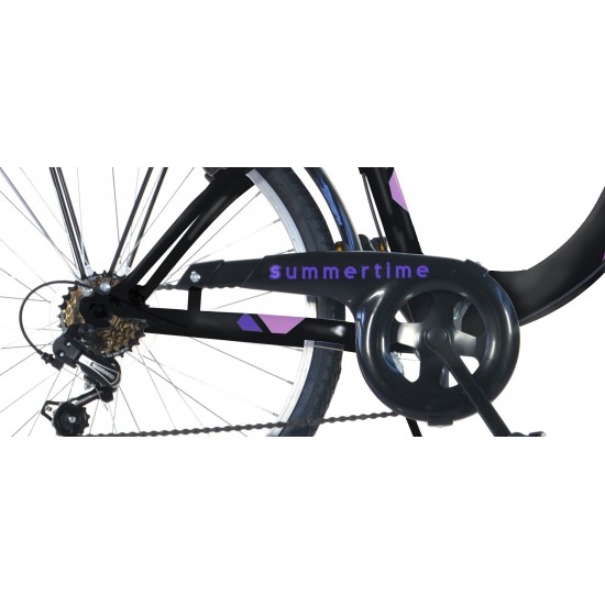 Sieviešu velosipēds 26'' ''SUMMERTIME'', melns/rozā