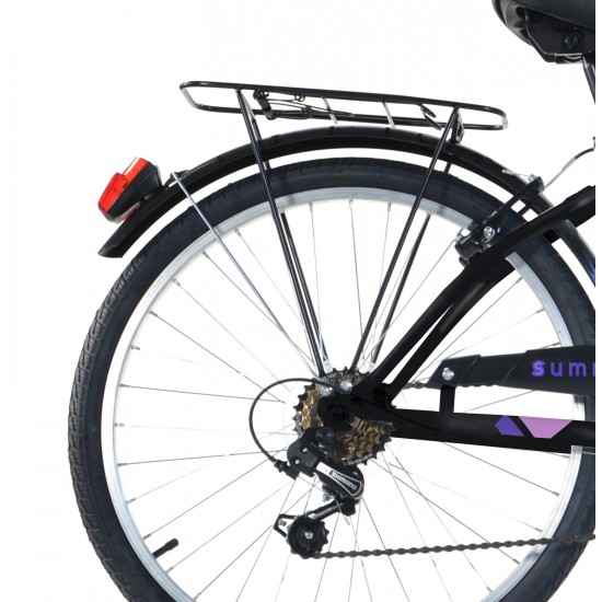 Sieviešu velosipēds 26'' ''SUMMERTIME'', melns/rozā