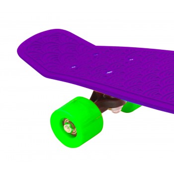 Bērnu skrituļdēlis BIMBO BIKE, violets/ zaļš