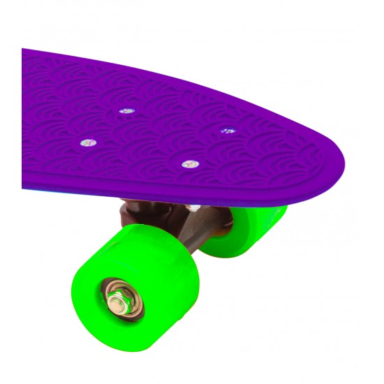 Bērnu skrituļdēlis BIMBO BIKE, violets/ zaļš