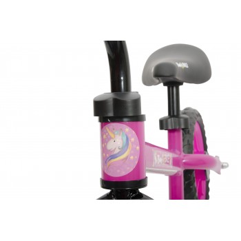 Bērnu līdzsvara velosipēds 10" "UNICORN", rozā/melns