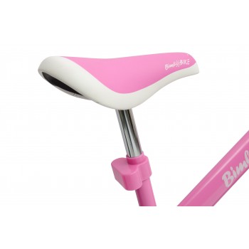 Bērnu līdzsvara velosipēds 12" "RUNNER", rozā/balts