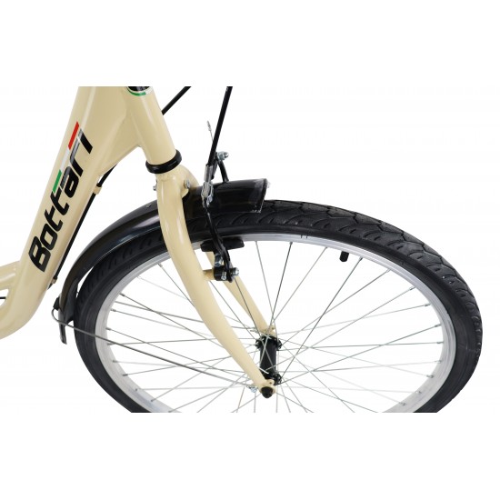 Sieviešu velosipēds 26'' ''TAORMINA'', ziloņkaula krāsā