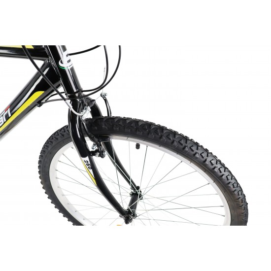 Vīriešu velosipēds 26'' ''MILANO'', melns/dzeltens