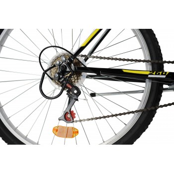 Vīriešu velosipēds 26'' ''MILANO'', melns/dzeltens