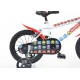Bērnu velosipēds Bimbo Bike 14'' ''MONSTER'', melns/ sarkans/ balts