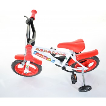 Bērnu velosipēds Bimbo Bike 12'' ''MONSTER'', melns/ sarkans/ balts