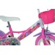 Bērnu velosipēds Bimbo Bike 12'' ''BUTTERFLY'', rozā/balts