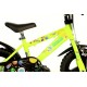 Bērnu velosipēds Bimbo Bike 12'' ''GALAXY'', melns/ neona zaļš