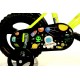 Bērnu velosipēds Bimbo Bike 12'' ''GALAXY'', melns/ neona zaļš