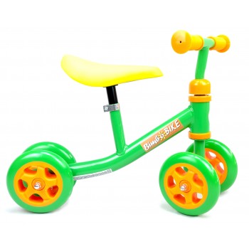 Bērnu skūteris 14,5" "4WHEELS", zaļš/ dzeltens