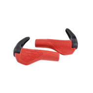 Stūres rokturi "HORNS", 2gab, sarkani/melni