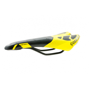 Sporta velosipēda sēdeklis "WHIM", melns/dzeltens