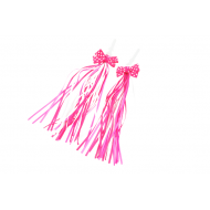 Lentas-dekors "BOW TIE", 2gab, rozā/baltas