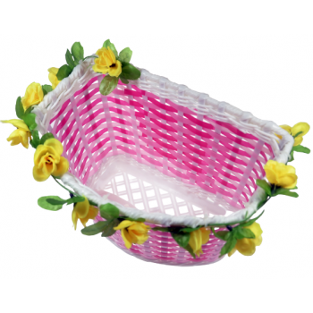 Priekšējais grozs "FLOWER POWER", rozā