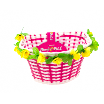 Priekšējais grozs "FLOWER POWER", rozā