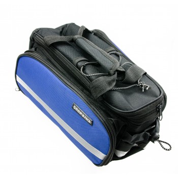 Velo soma "GOOD BAG", aizmugurējā, melna/zila