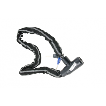 Saslēdzējs "PREMIUM SECURITY", Ø8x1000mm, melns ar atstarotāju