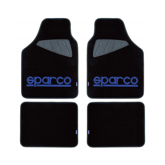 Sparco Auto paklāji, melni/zili