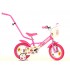 Meiteņu velosipēds 12" rozā ar kūciņu un saldumu dizainu